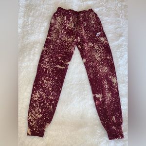 Nike Burgundy Joggers Womens Sz Extra Small(99)13